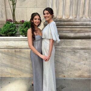 Ralph Lauren Silver Evening Gown